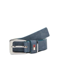 TOMMY HILFIGER TH HERITAGE Cintura in pelle stampa denim desert sky multi - Cinture - 4