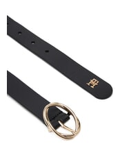 TOMMY HILFIGER TH CHIC Cintura da donna in pelle black - Cinture - 2