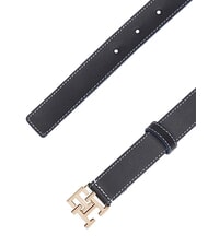 TOMMY HILFIGER TH LOGO Cintura da donna in pelle space blue - Cinture - 2