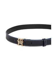 TOMMY HILFIGER TH LOGO Cintura da donna in pelle space blue - Cinture - 3