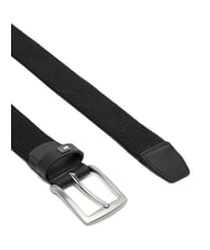 TOMMY HILFIGER DENTON ELASTIC Cintura da uomo in tessuto intrecciato black - Cinture - 2