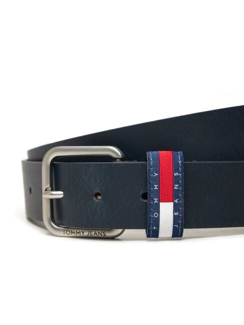 TOMMY JEANS RYAN Cintura in pelle dark night navy - Cinture