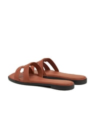 TOMMY HILFIGER TH LOGO STRAP Ciabattine basse in pelle cinnamon bark - Scarpe Donna - 5