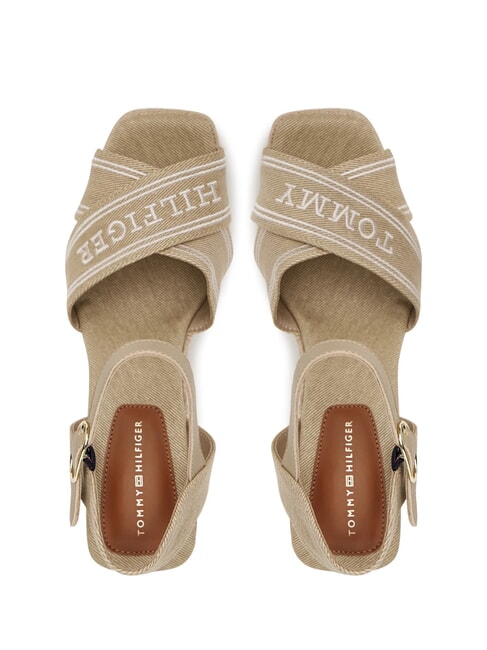 TH Sandali alti in canvas con zeppa horseradish - Scarpe Donna