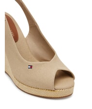 TOMMY HILFIGER TH Espadrillas alte con zeppa horseradish - Scarpe Donna - 4