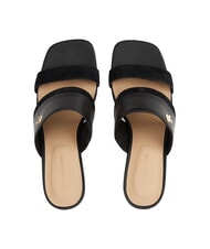 TOMMY HILFIGER TH Sandalo mule in pelle taco largo black - Scarpe Donna - 5