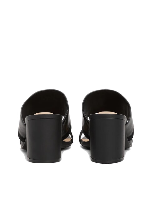 TH Sandalo mule in pelle taco largo black - Scarpe Donna