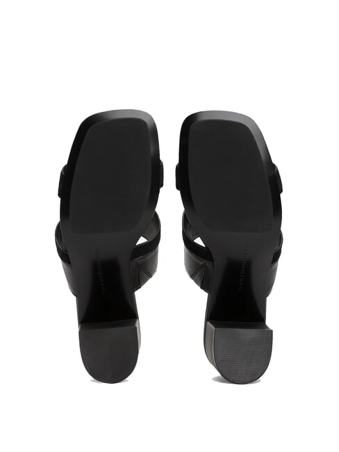 TH Sandalo mule in pelle taco largo black - Scarpe Donna