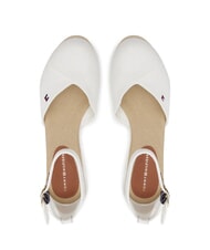 TOMMY HILFIGER TH Scarpe espadrillas con zeppa ecru - Scarpe Donna - 4