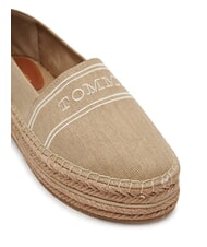 TOMMY HILFIGER TH Espadrillas platform in canvas horseradish - Scarpe Donna - 3