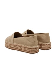 TOMMY HILFIGER TH Espadrillas platform in canvas horseradish - Scarpe Donna - 5
