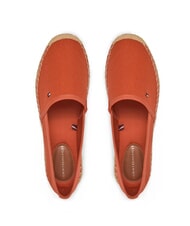 TOMMY HILFIGER TH Espadrillas da donna in canvas red - Scarpe Donna - 3