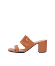 TOMMY HILFIGER TH Sandalo mule in pelle taco largo - Scarpe Donna