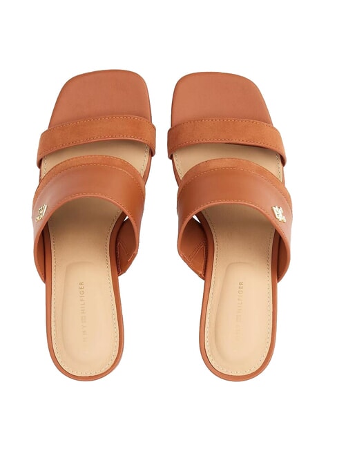 TH Sandalo mule in pelle taco largo cinnamon bark - Scarpe Donna
