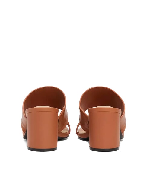 TH Sandalo mule in pelle taco largo cinnamon bark - Scarpe Donna