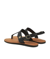 TOMMY HILFIGER TH Sandali infradito in pelle black - Scarpe Donna - 5