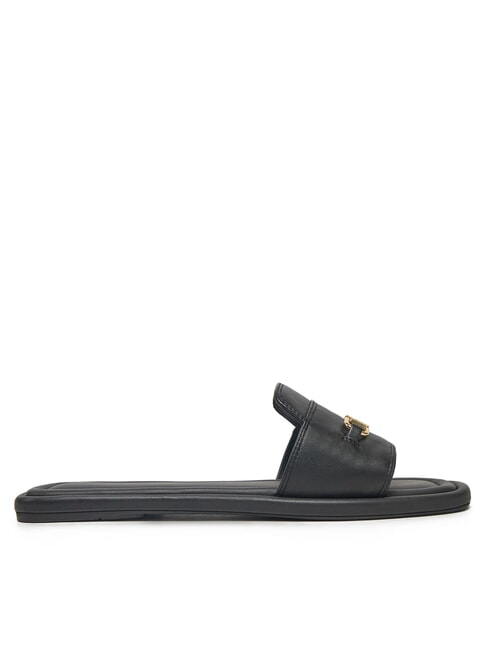 TH Ciabattine in pelle con logo black - Scarpe Donna