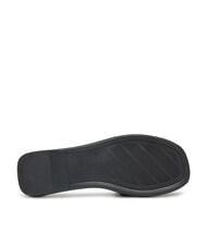 TOMMY HILFIGER TH Ciabattine in pelle con logo black - Scarpe Donna - 6