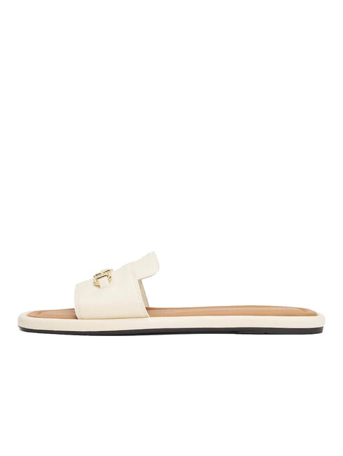 TH Ciabattine in pelle con logo muslin - Scarpe Donna