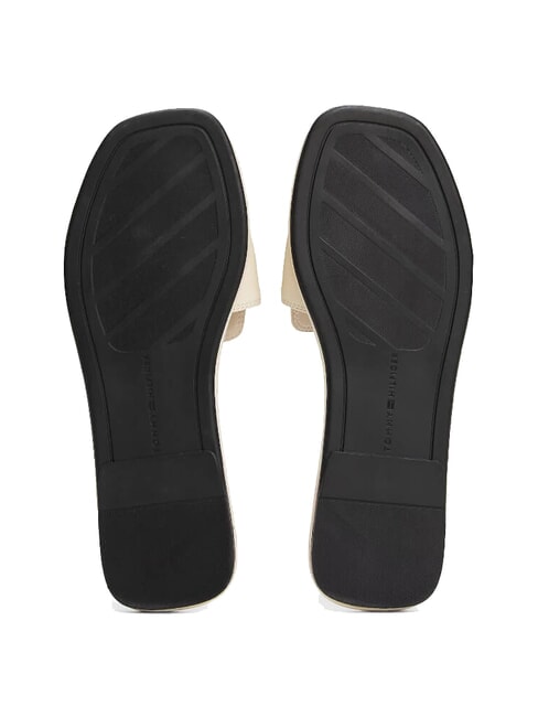 TH Ciabattine in pelle con logo muslin - Scarpe Donna