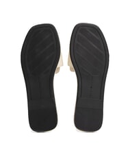 TOMMY HILFIGER TH Ciabattine in pelle con logo muslin - Scarpe Donna - 6