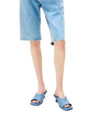 TOMMY HILFIGER NOHO Ciabattine con tacco basso denim - Scarpe Donna - 7