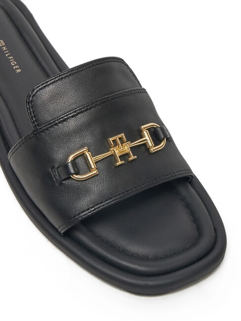 TH Ciabattine in pelle con logo black - Scarpe Donna