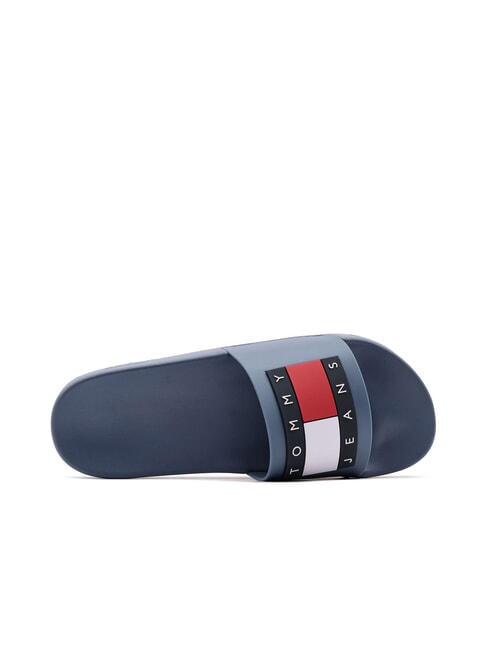 TOMMY JEANS Pool Slide Ciabatte in gomma blue coast - Scarpe Uomo