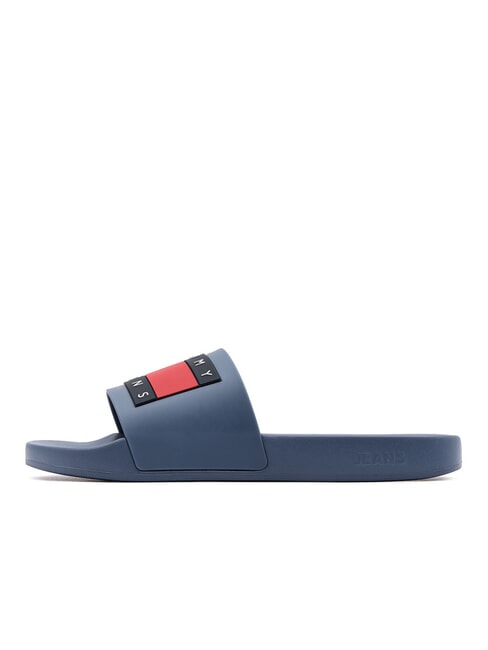 TOMMY JEANS Pool Slide Ciabatte in gomma blue coast - Scarpe Uomo