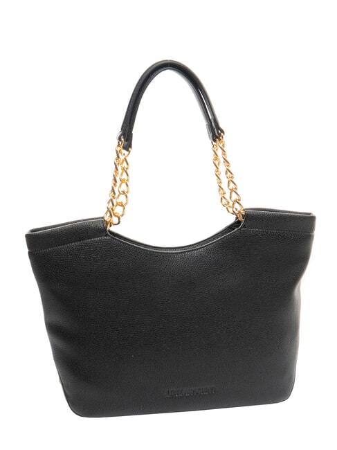 SQUARE Borsa shopping manici catena Nero - Borse Donna