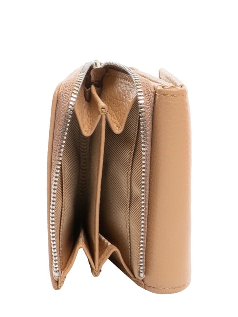 WALLETS GRAIN Portafoglio piccolo in pelle martellata clay - Portafogli Donna