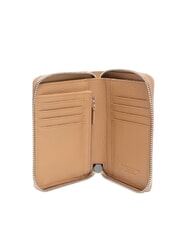 GIANNI CHIARINI GRAIN Portafoglio in pelle zip around clay - Portafogli Donna - 2