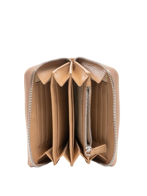 GRAIN Portafoglio medio pelle zip around clay - Portafogli Donna