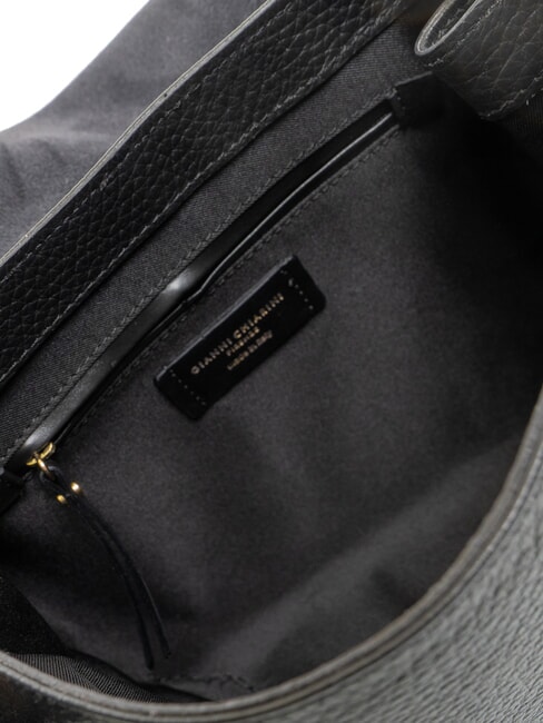 CECILE Borsa a spalla in pelle martellata Nero - Borse Donna