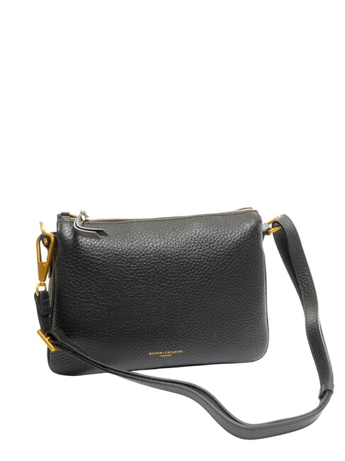 BROOKE Borsa a tracolla in pelle martellata Nero - Borse Donna