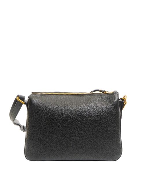 BROOKE Borsa a tracolla in pelle martellata Nero - Borse Donna