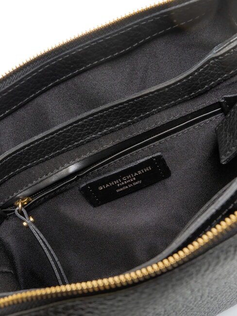 BROOKE Borsa a tracolla in pelle martellata Nero - Borse Donna