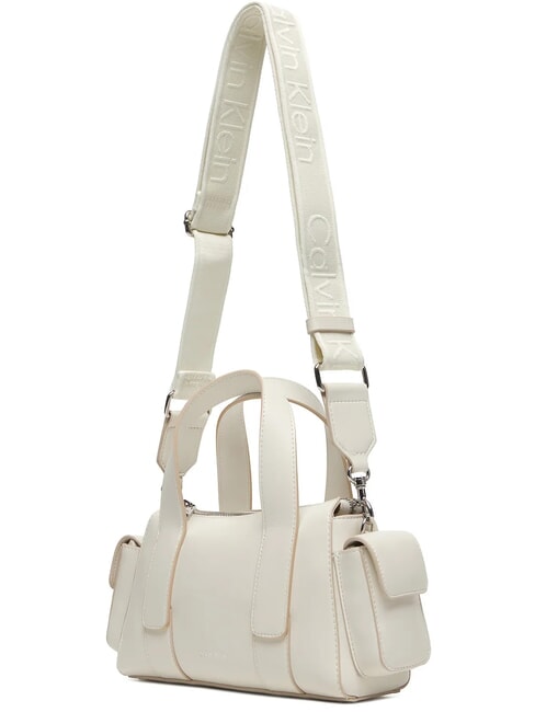 SIGNATURE LOGO STRAP Borsa a mano, con tracolla lily white - Borse Donna