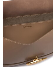 CALVIN KLEIN SUEDED ENGRAVED Borsa a spalla desert taupe - Borse Donna - 4