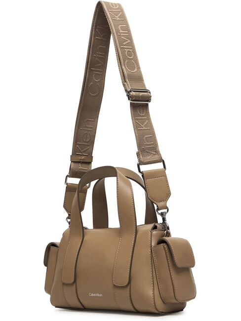 SIGNATURE LOGO STRAP Borsa a mano, con tracolla desert taupe - Borse Donna