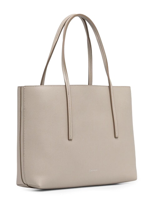 EMBOSSED LOGO Borsa a spalla desert taupe - Borse Donna