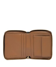 CALVIN KLEIN EMBOSSED LOGO Portafoglio Zip Around Small black/toasted coconut - Portafogli Donna - 2