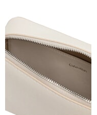 CALVIN KLEIN EMBOSSED LOGO Mini Bag a tracolla lily white - Borse Donna - 4