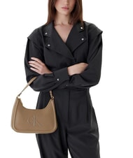 CALVIN KLEIN BOLD MONOGRAM Borsa a spalla desert taupe - Borse Donna - 5