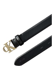 CALVIN KLEIN CK HARDWARE Cintura in pelle black / antique light gold - Cinture - 2