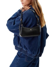 CALVIN KLEIN HARDWARE MONOGRAM Borsa a spalla black / antique light gold - Borse Donna - 5