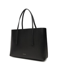 CALVIN KLEIN EMBOSSED LOGO Borsa a spalla black/toasted coconut - Borse Donna - 2