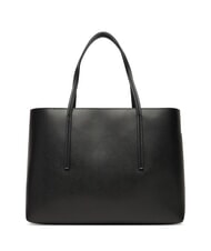 CALVIN KLEIN EMBOSSED LOGO Borsa a spalla black/toasted coconut - Borse Donna - 3