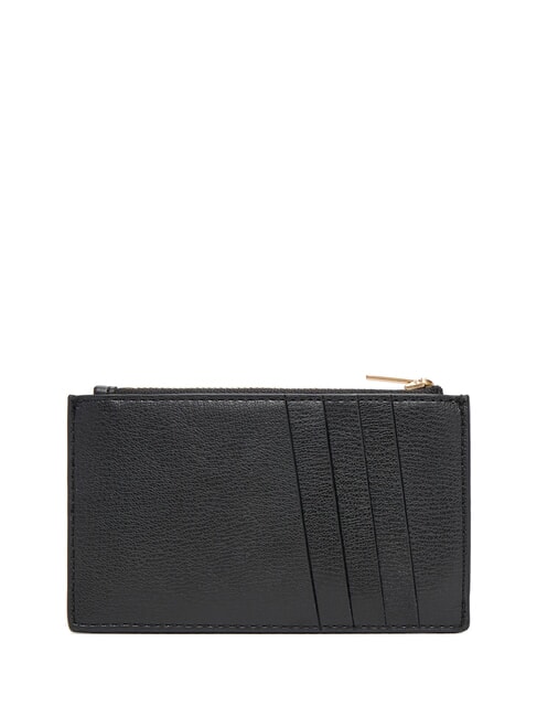 EMBOSSED LOGO Portacard con anello portachiavi black/toasted coconut - Portafogli Donna