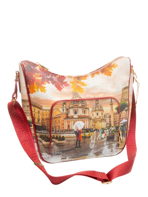 YESBAG Borsa hobo a spalla con tascona rome raining - Borse Donna